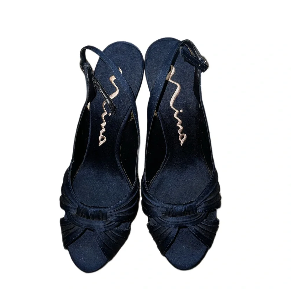 Blue Slingbacks - Picture 2 of 6